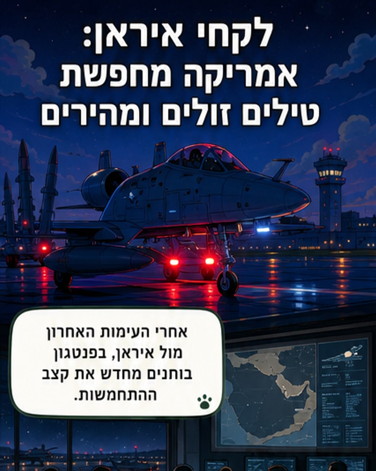 ארה"ב משיקה טילים זולים בעקבות איראן