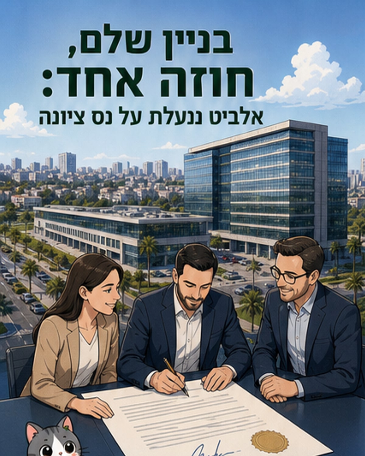 אלביט תשכור בניין שלם בנס ציונה