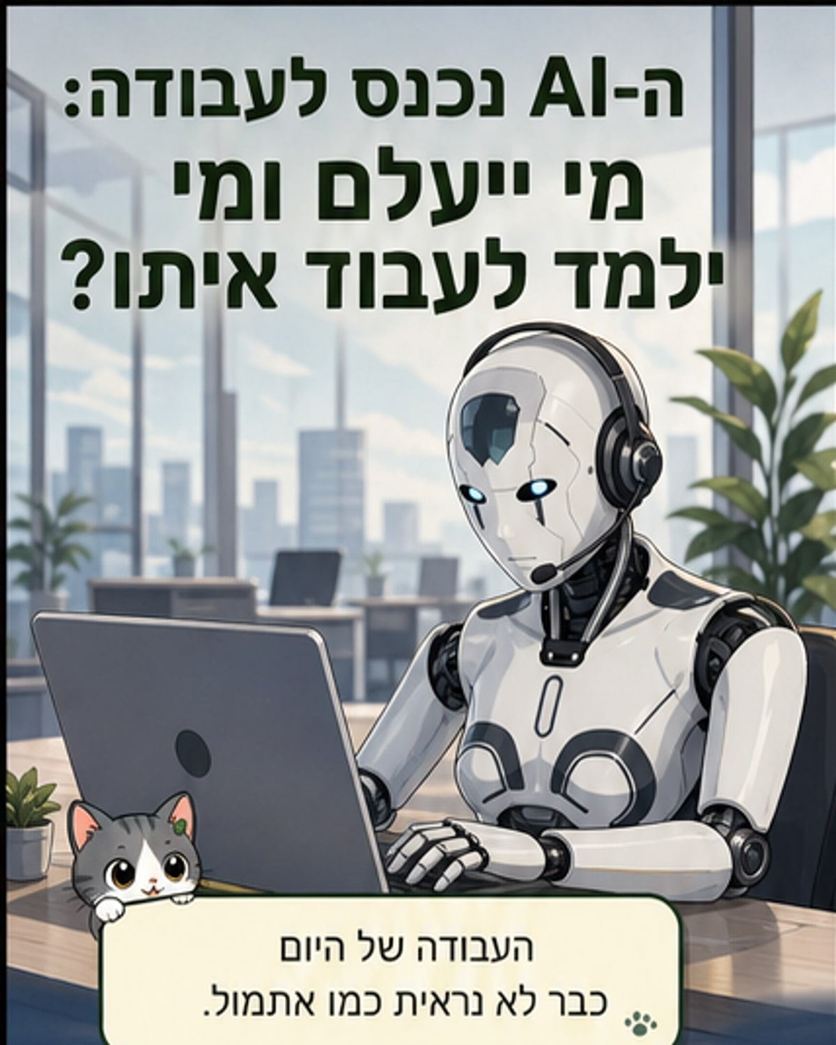 בינה מלאכותית במשרה: מי ישרוד?