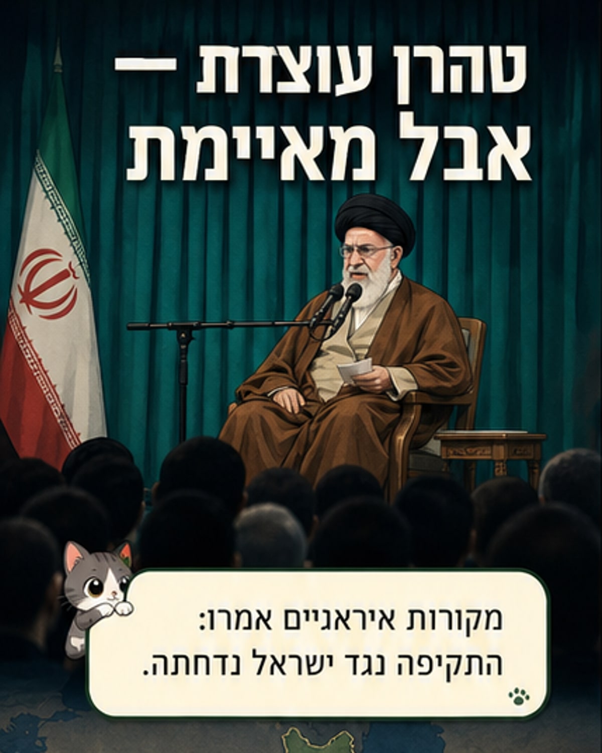 המסר המפתיע מטהרן: מילוט מתקפה