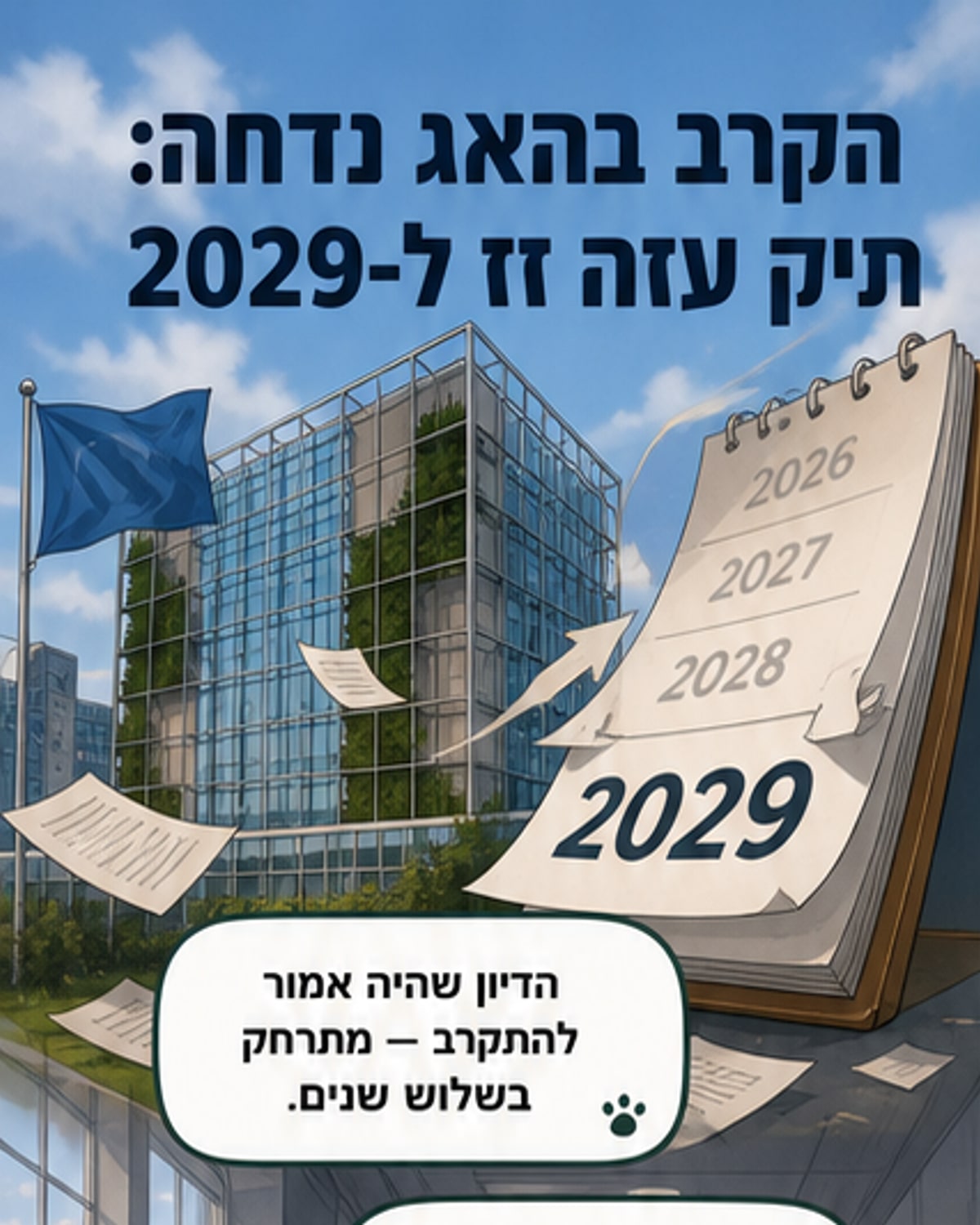 ההליך בהאג נגד ישראל יידחה בשלוש שנים