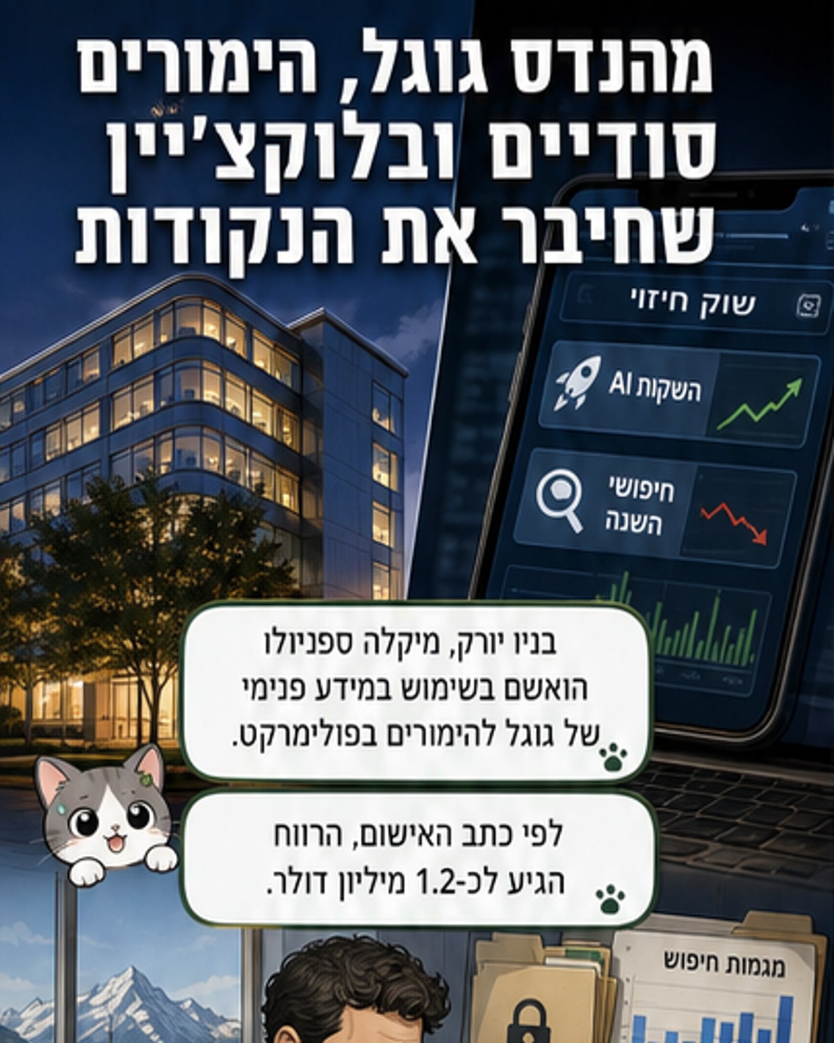 מהנדס גוגל הרוויח מיליון מהימורים בסודות פנימיים