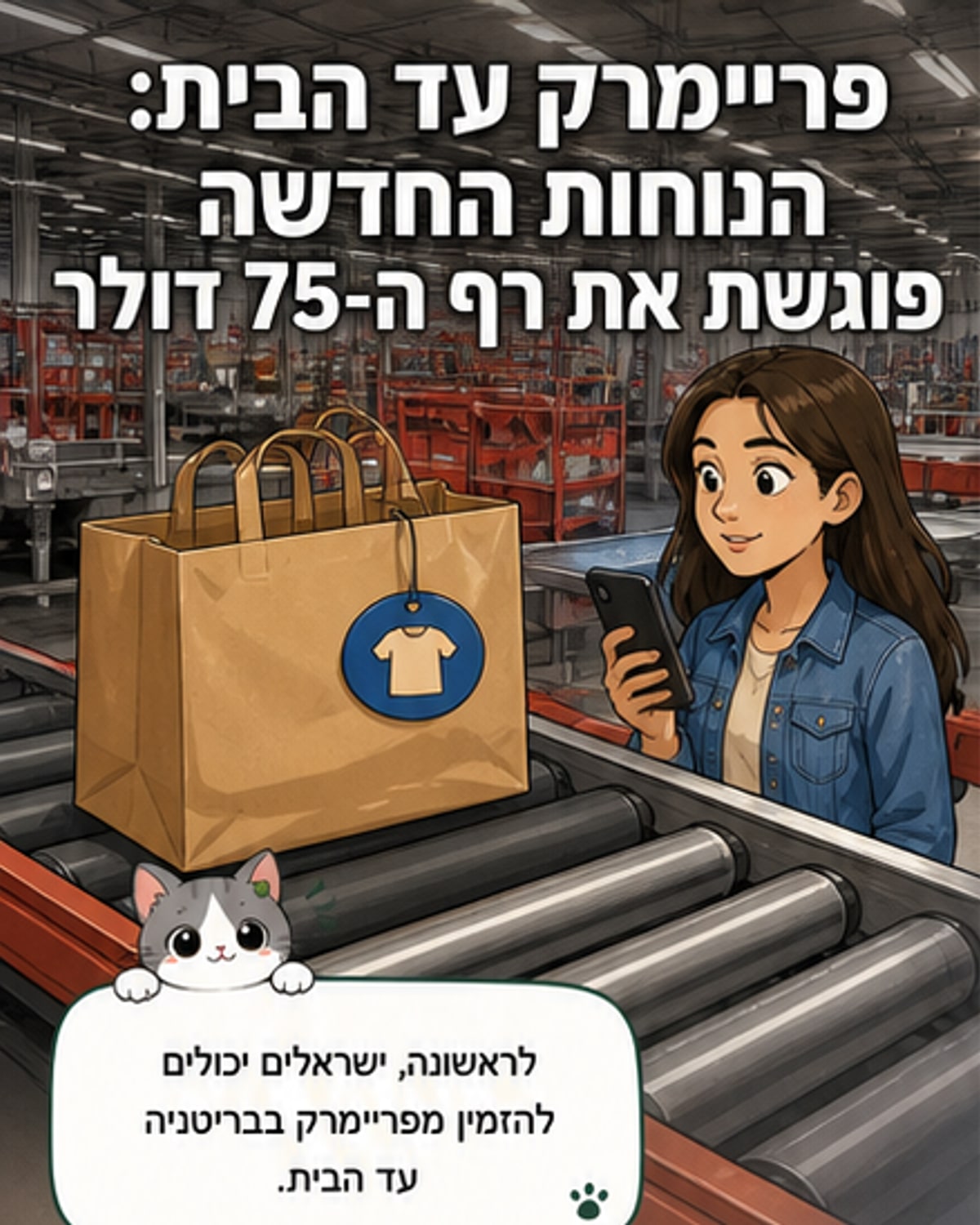 ordering from Primark to Israel