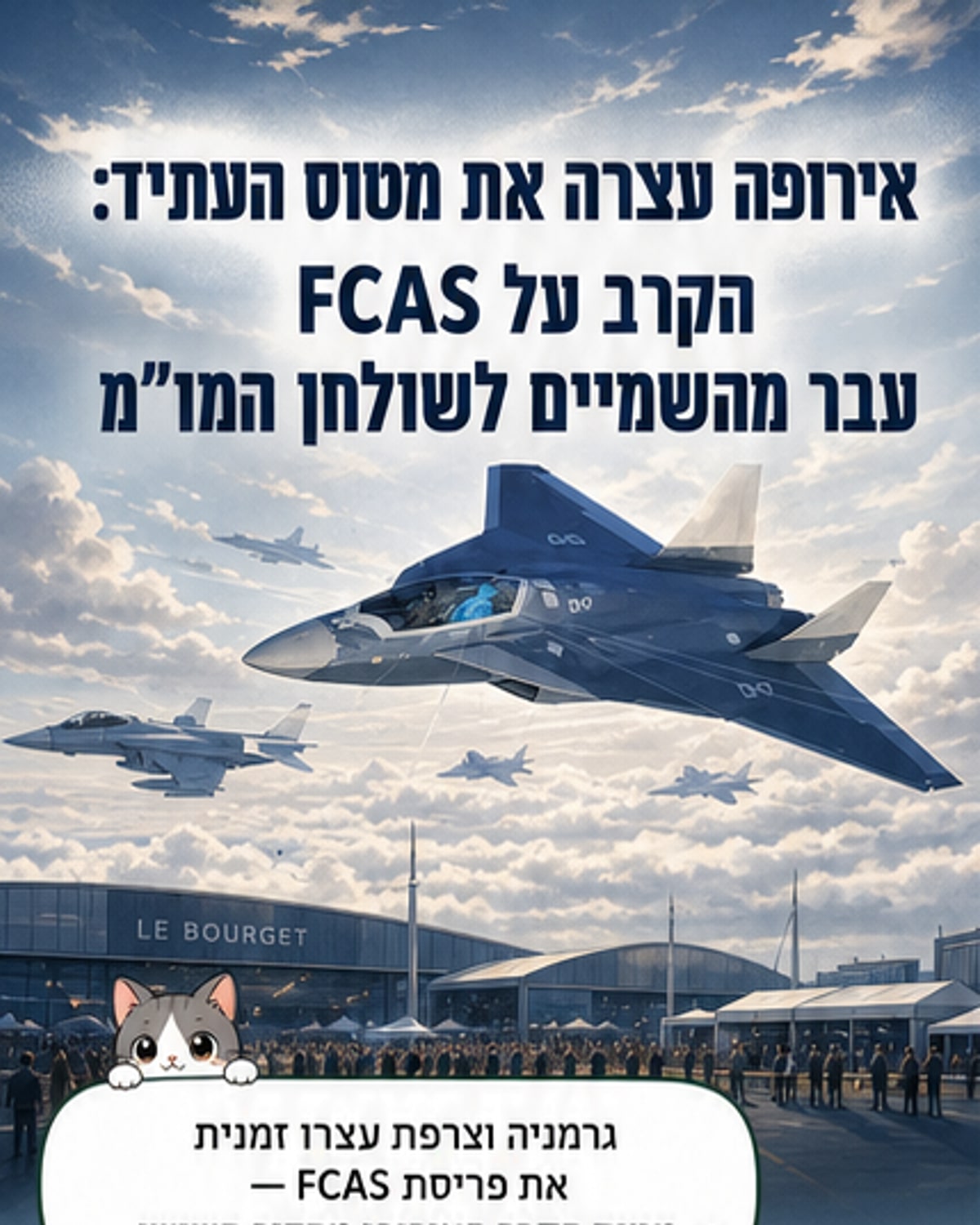 הסכסוך בין דאסו לאיירבוס הוביל להשעיה רשמית של מטוס הקרב FCAS