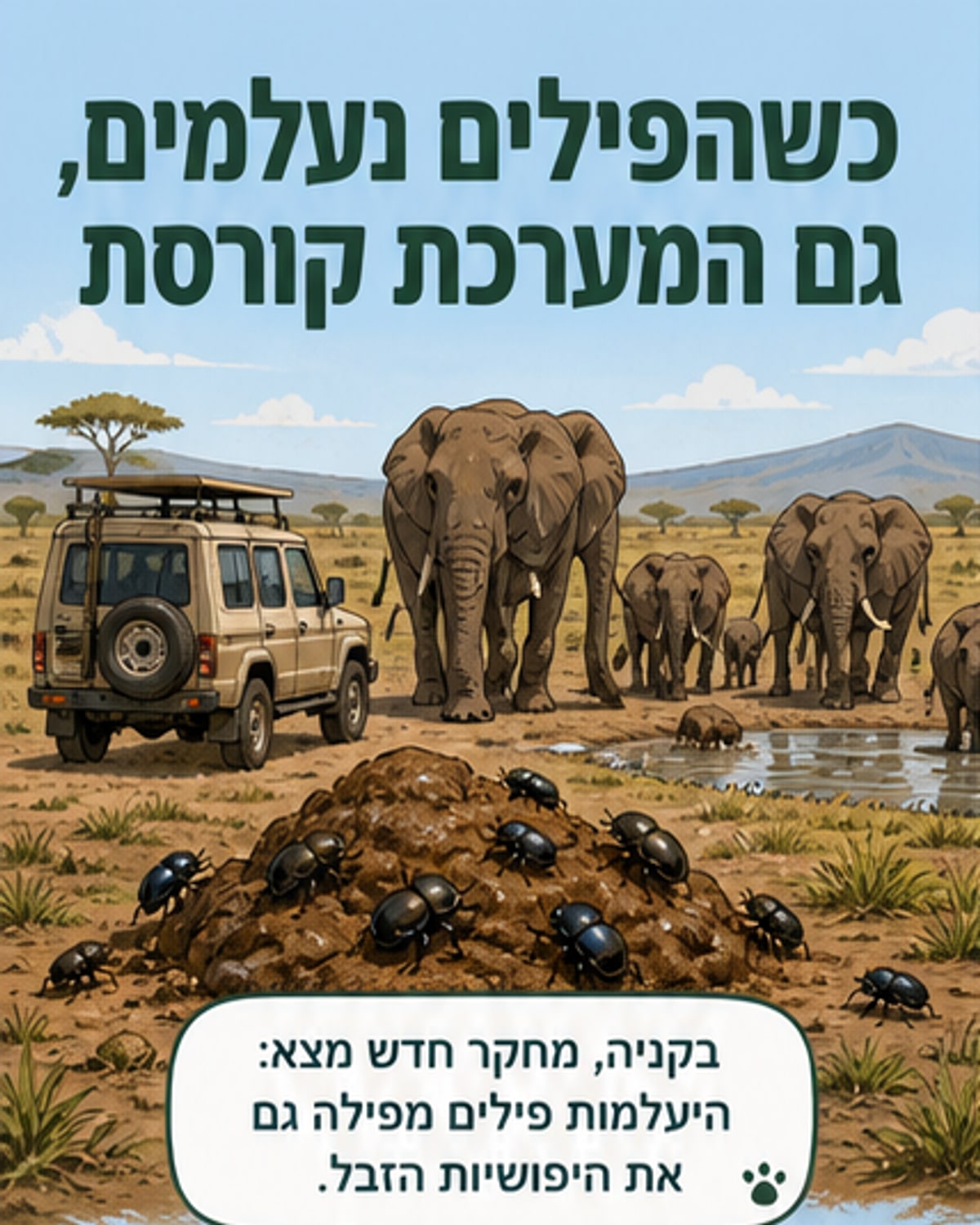 היעלמות הפילים מערערת את הסביבה