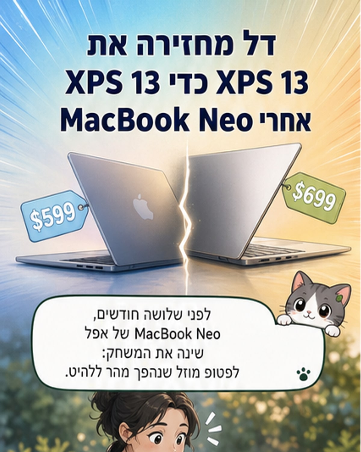 דל מחזירה את XPS 13 לחיים כדי להתמודד עם המקבוק ניאו