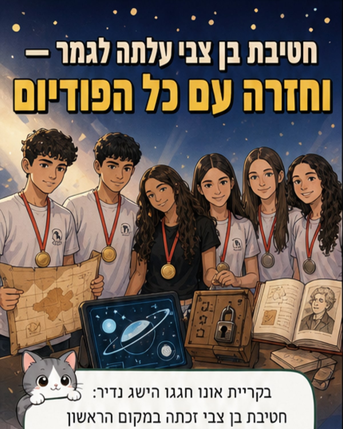 תלמידים מקרית אונו זכו במקומות 1–2 בתחרות מדע ארצית