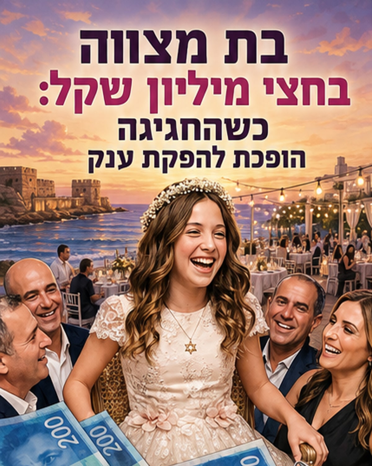 בת מצווה של חצי מיליון שקלים?