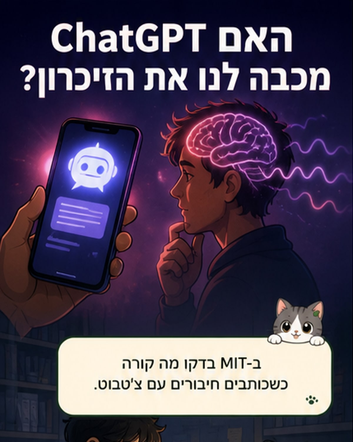 שימוש ב-ChatGPT עוקף תהליכי זיכרון