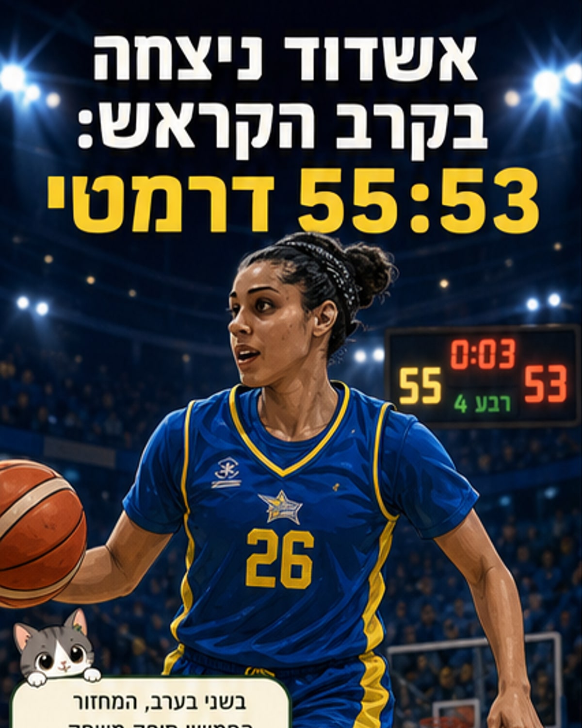 הקרש של אשדוד ניצחה בדרבי