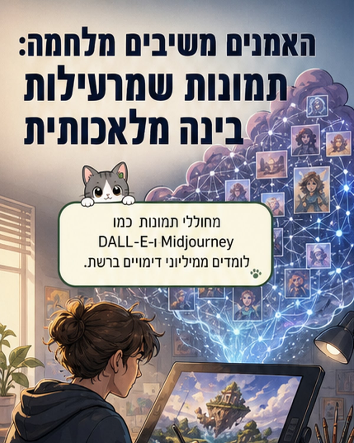 אמנים נלחמים בבינה מלאכותית