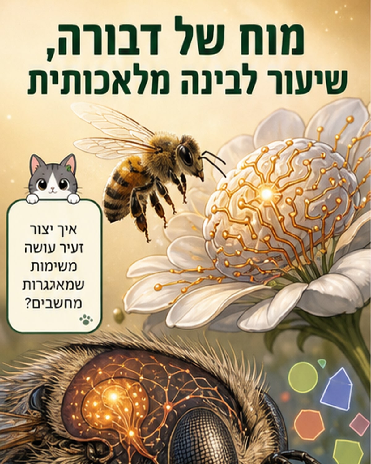 הדבורה הקטנה שמלמדת את הבינה המלאכותית