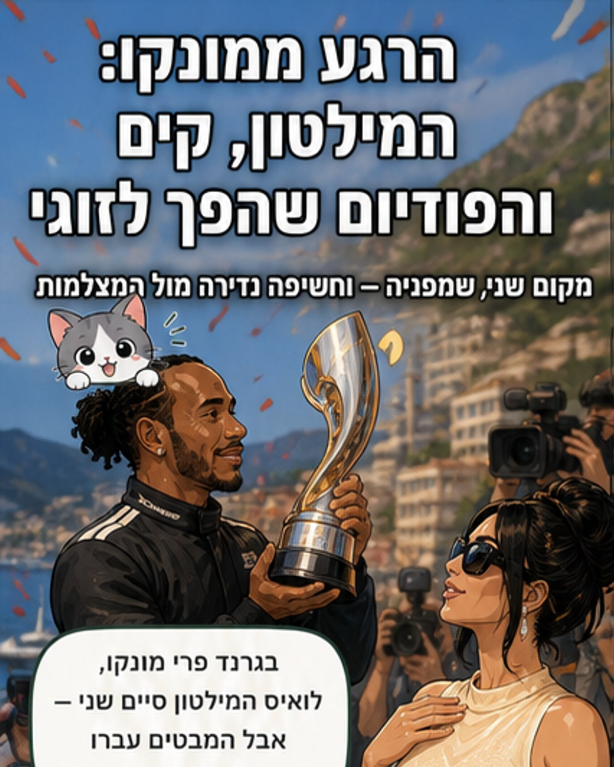 המילטון וקים: נשיקה על הפודיום