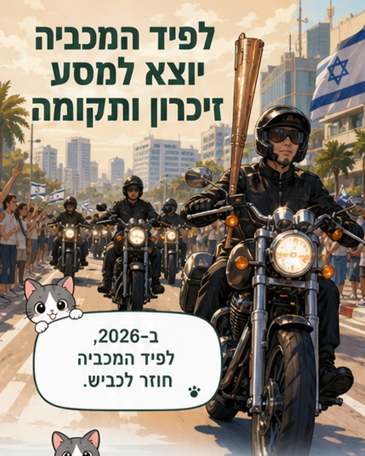 מסע הלפיד של המכביה יעבור 30 רשויות