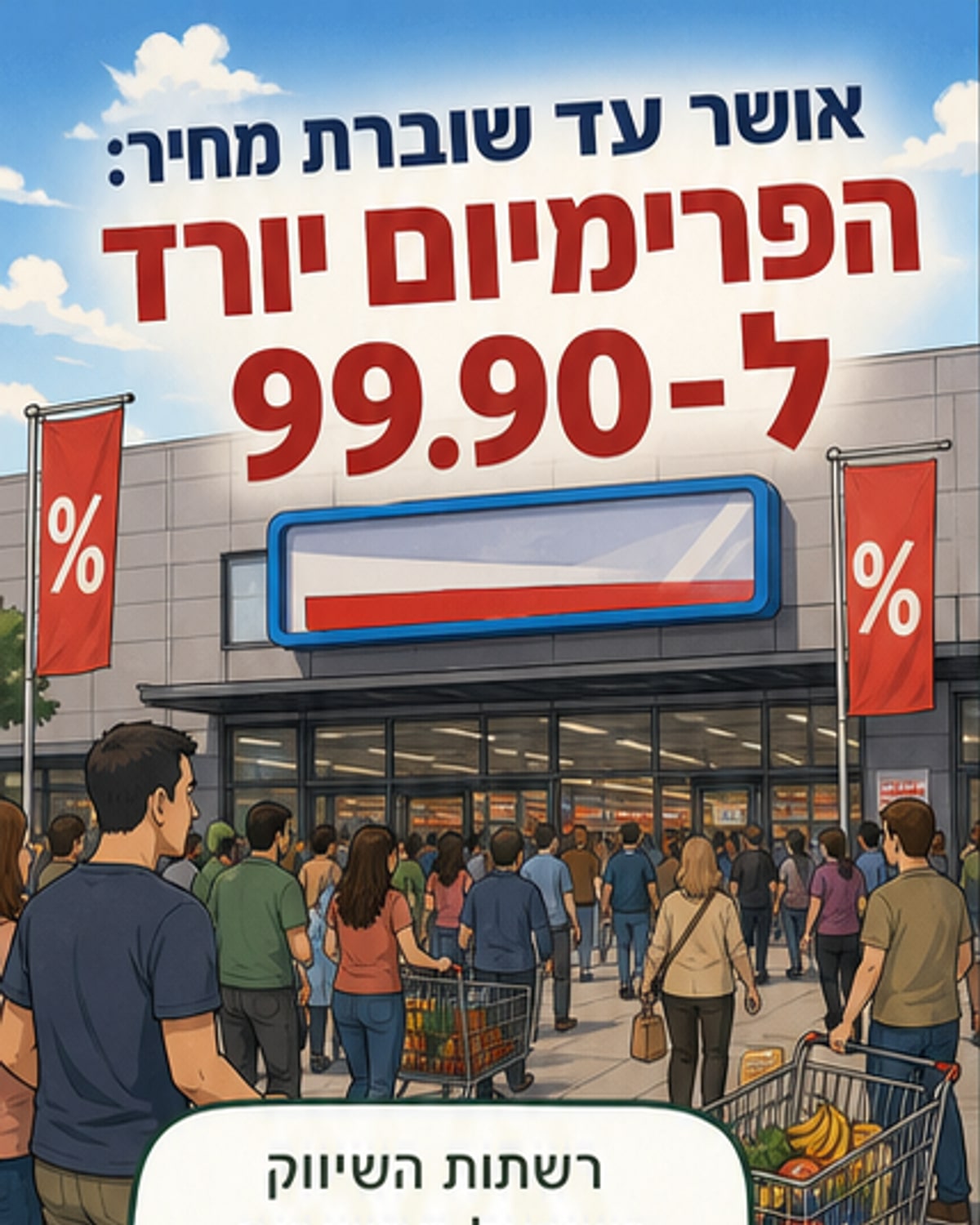 אושר עד משקררת: פרימיום ב-99 שקל