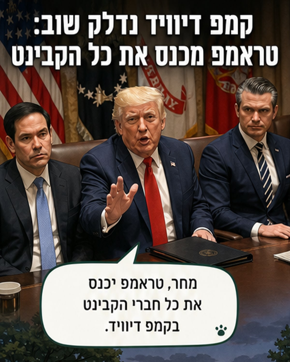 הכינוס החריג של טראמפ בקמפ דיוויד
