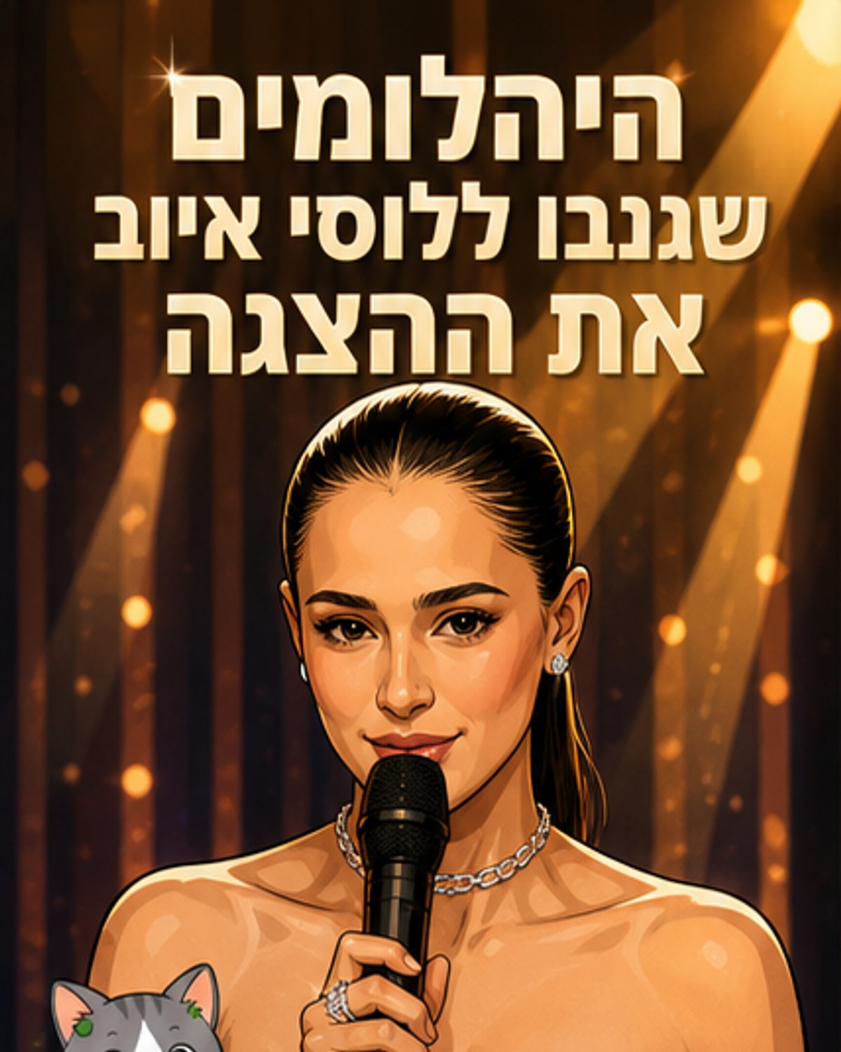 לוסי איוב עם 10 קראט יהלומים