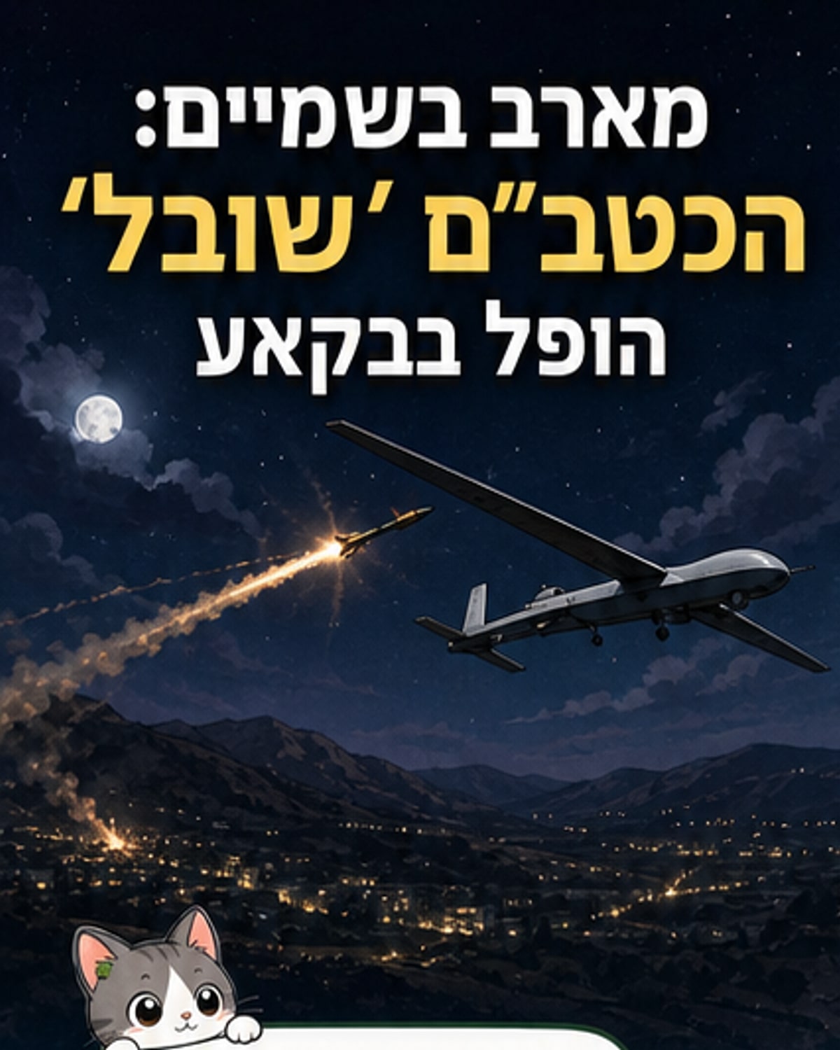 טיל איראני הפיל כטב"ם ישראלי