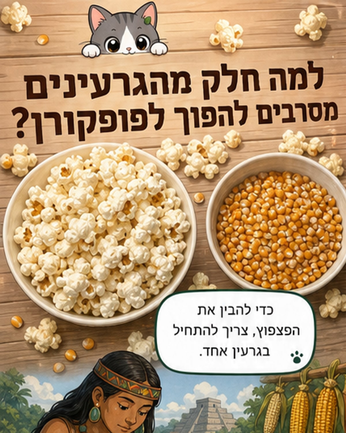 מדעי הפופקורן: מה קורה בגרעין?