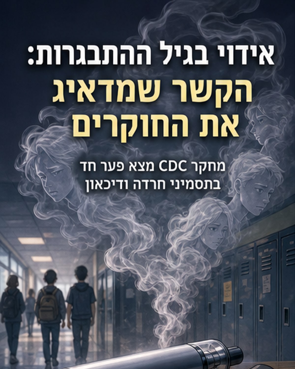 סיגריות אלקטרוניות ובריאות נפשית של בני נוער