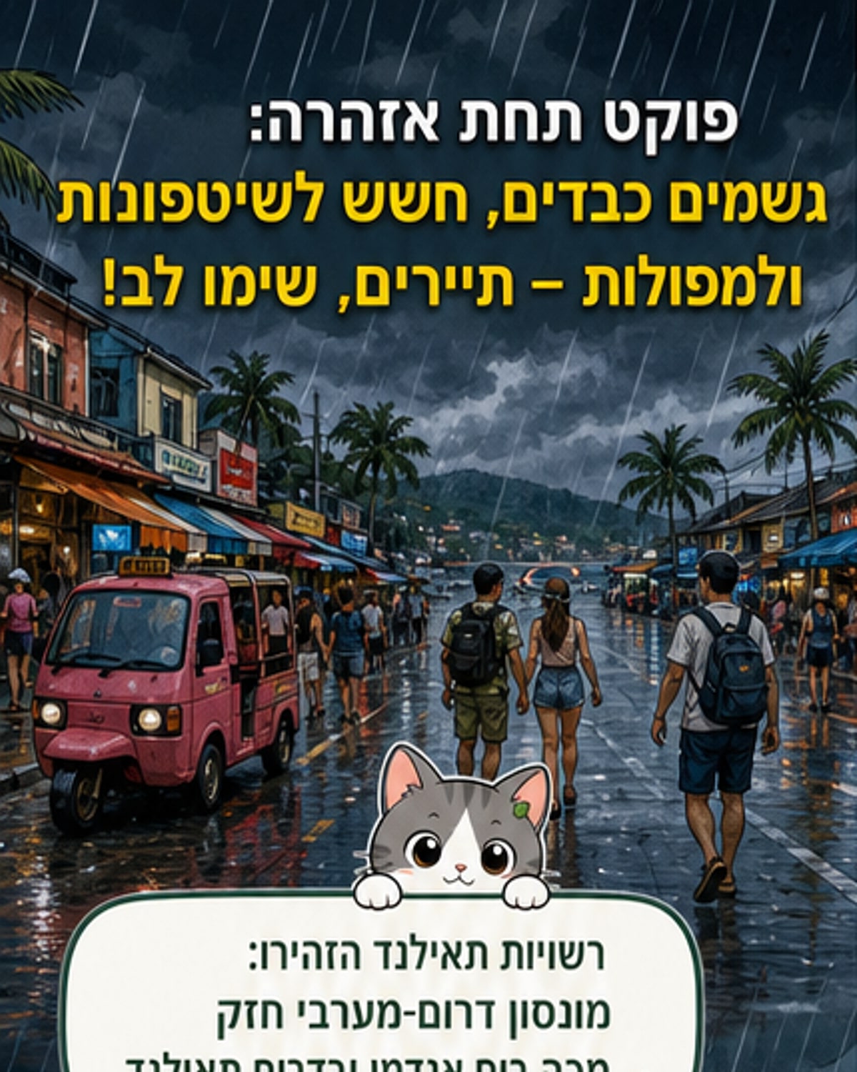 אזהרה מתמשכת בתאילנד