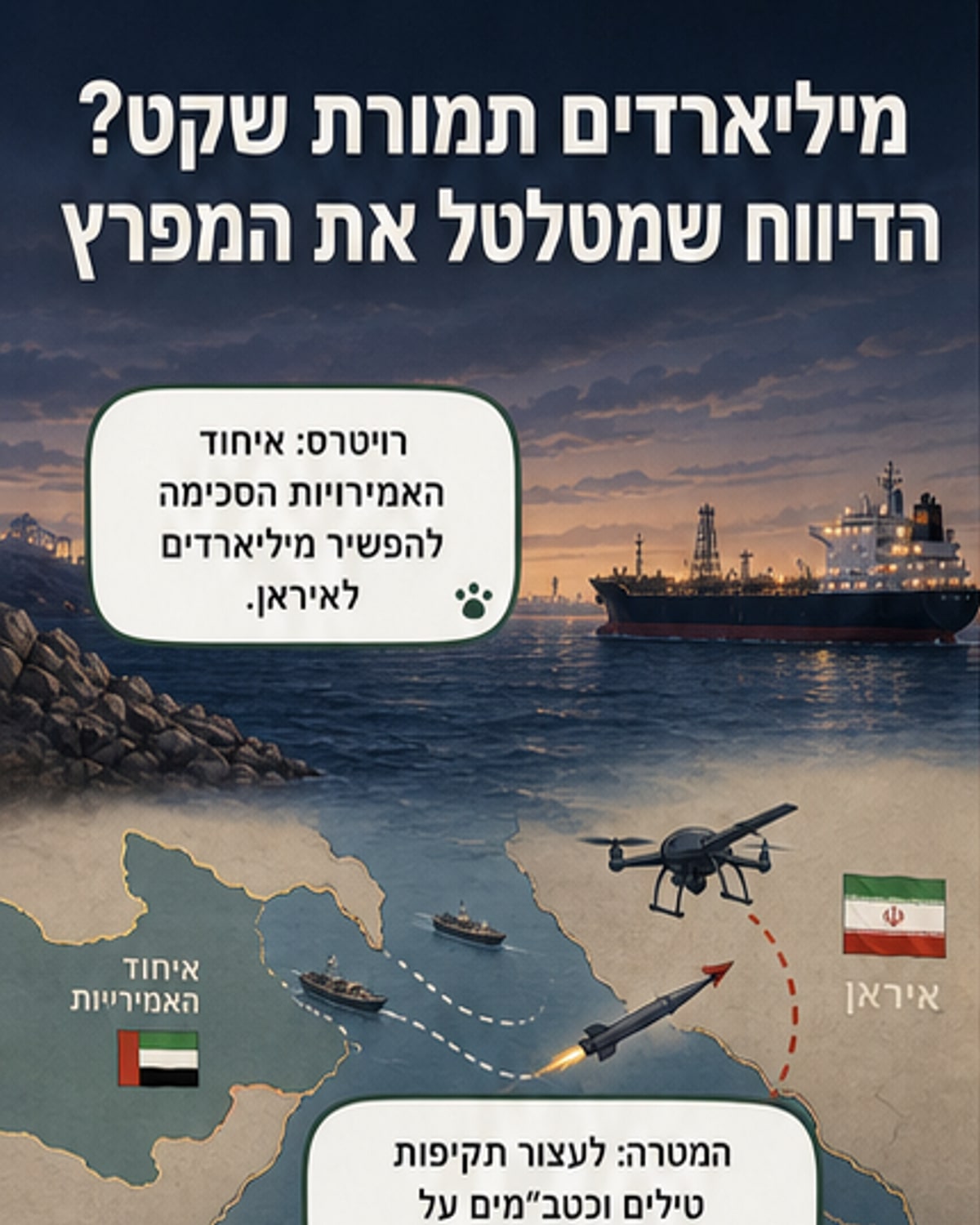 איחוד האמירויות משלמת לאיראן מיליארדים