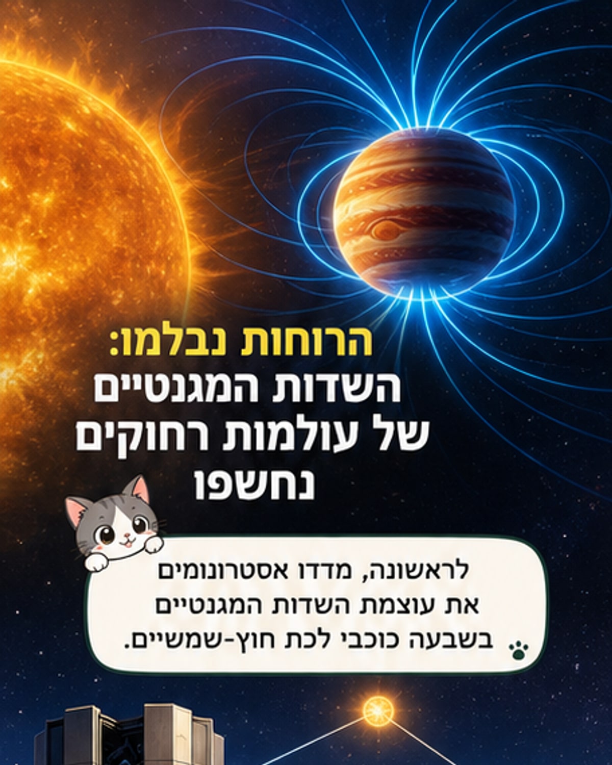זיהוי שדות מגנטיים בכוכבי לכת רחוקים