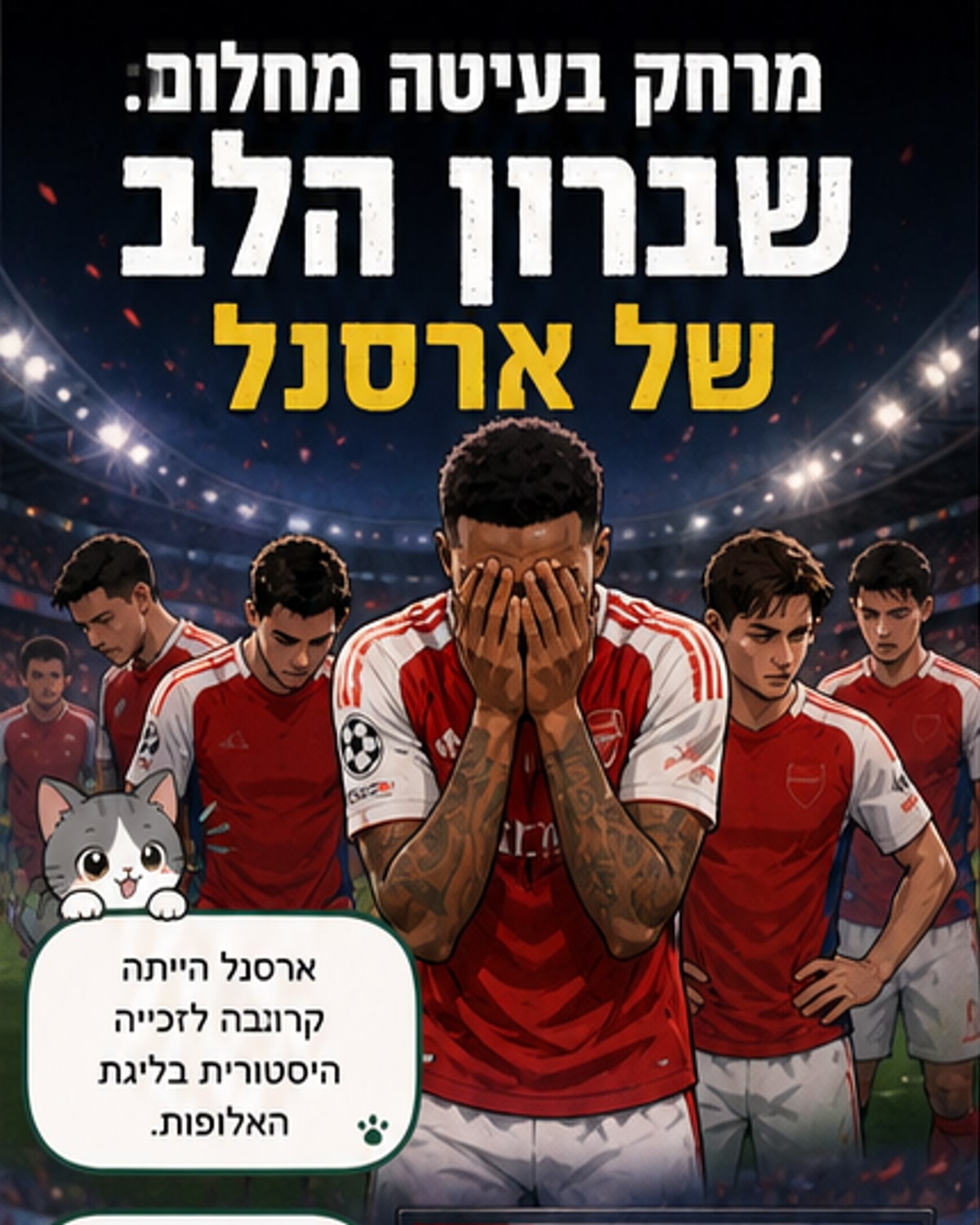 שברון לב של ארסנל: החטיאו בפנדלים