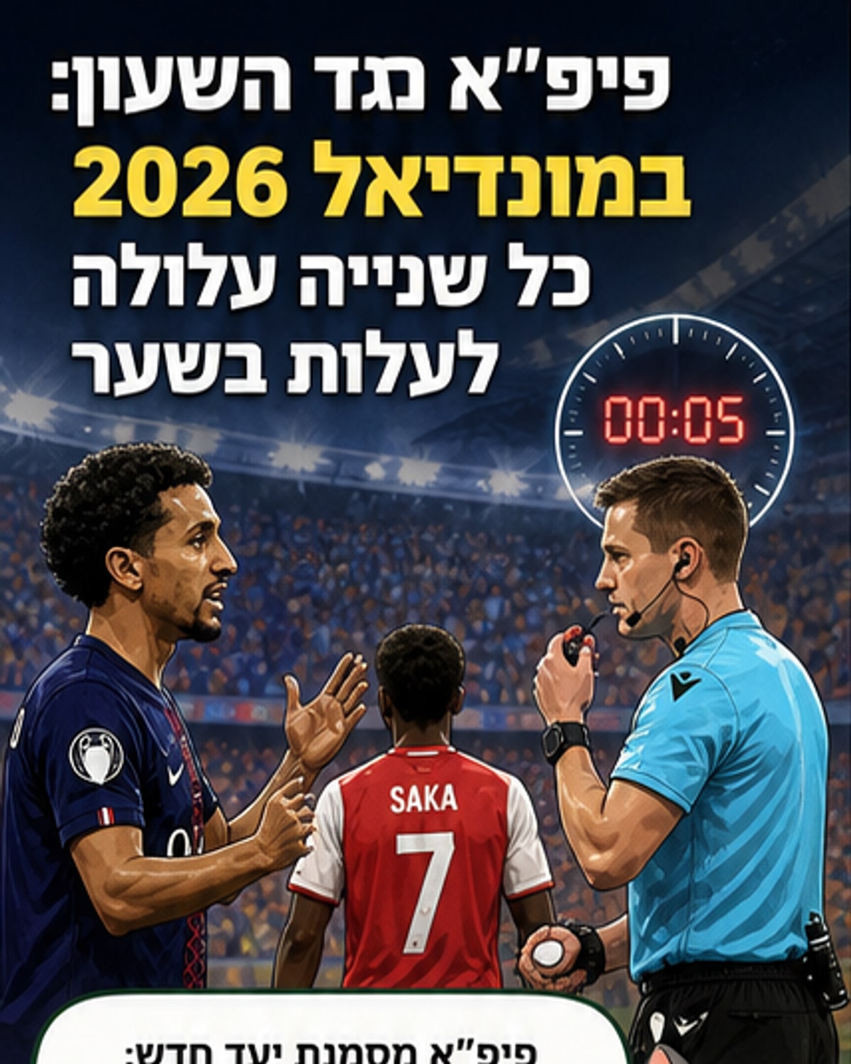 פיפ"א מגבירה את המלחמה בבזבוז זמן
