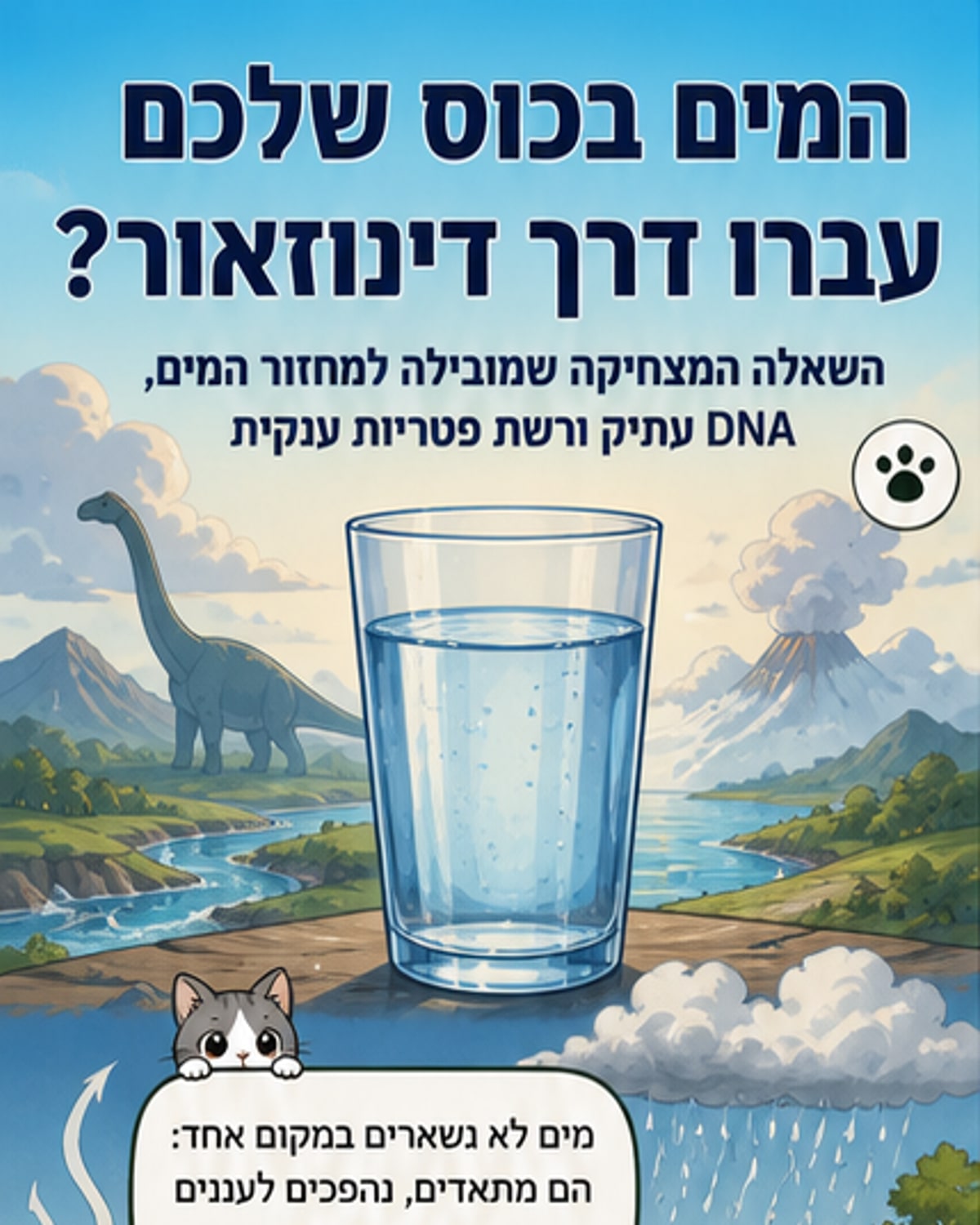 האם המים שאנו שותים היו פעם שתן?