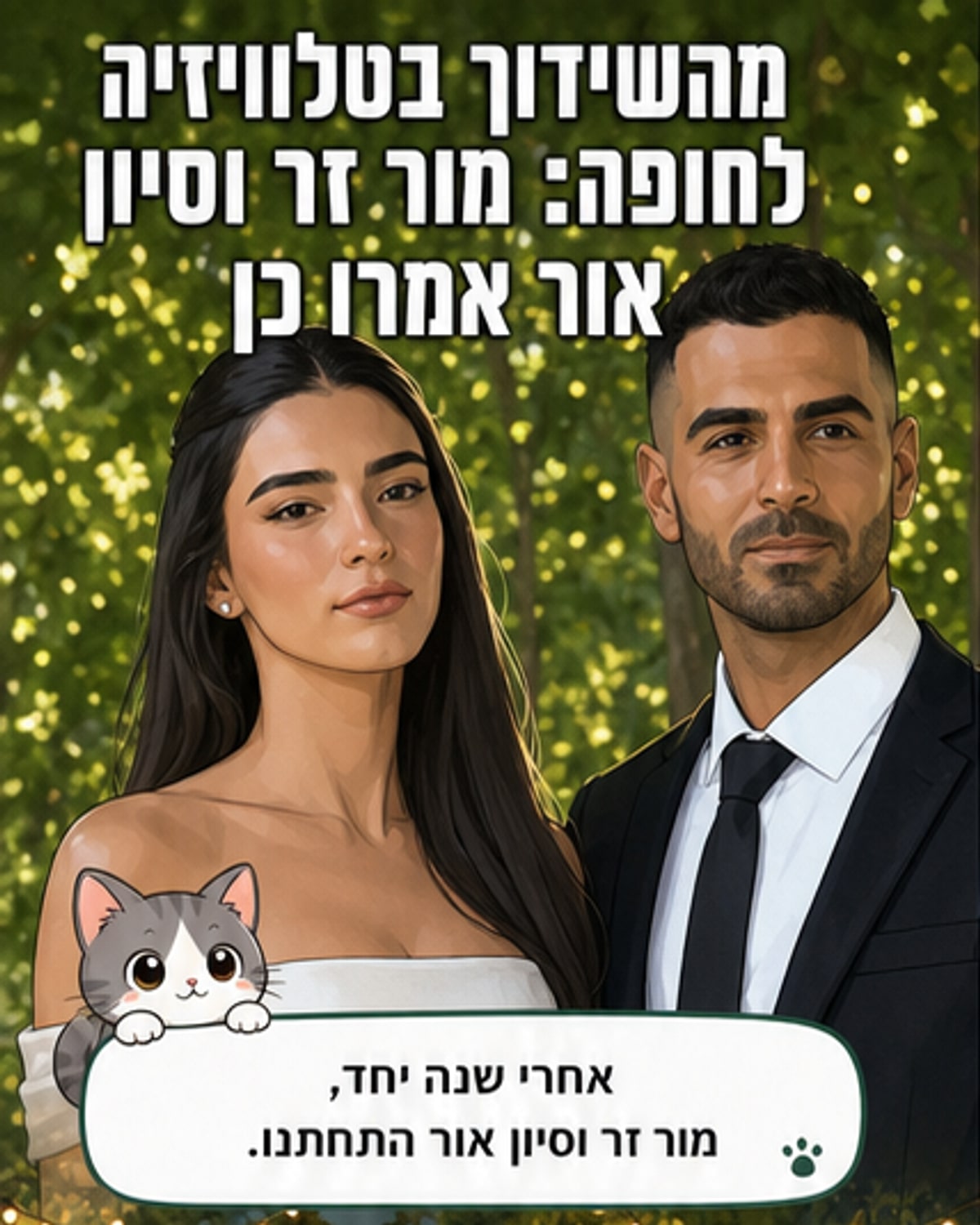 כוכב 'חתונמי' נישא לבת זוגו