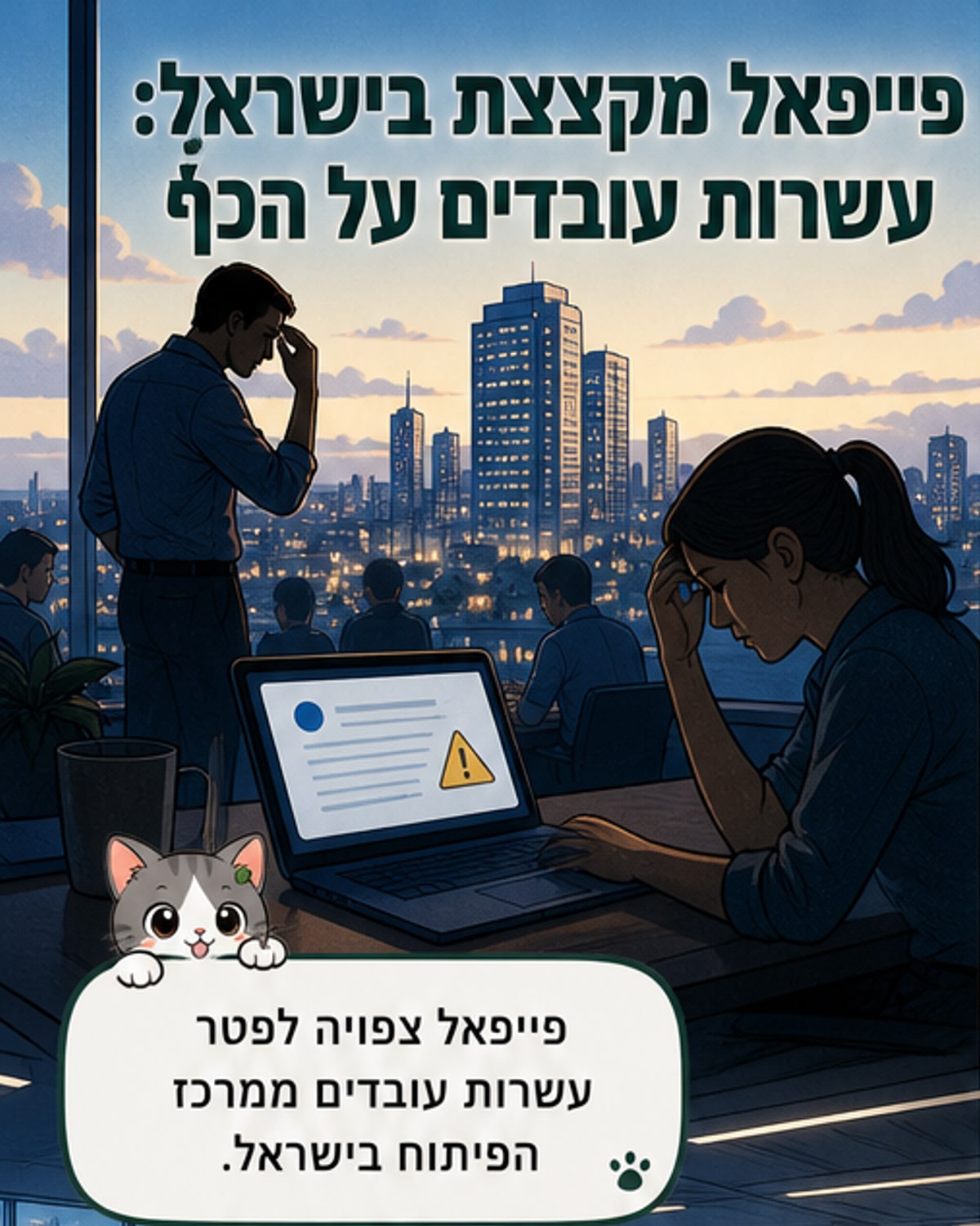 פייפאל מצמצמת עשרות במשרדה בישראל