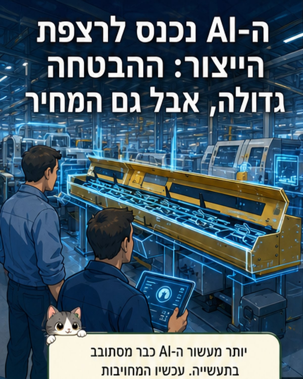 בינה מלאכותית משנה את הפנים התעשייתיים