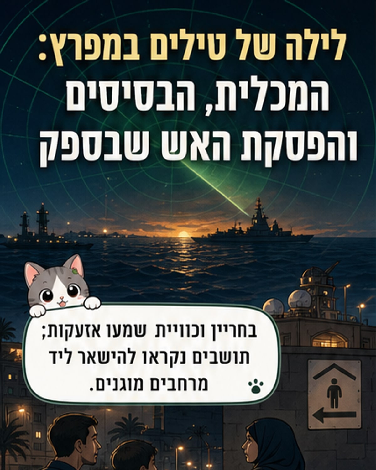 ההתפרצות במפרץ: טילים וכטב"מים בלילה