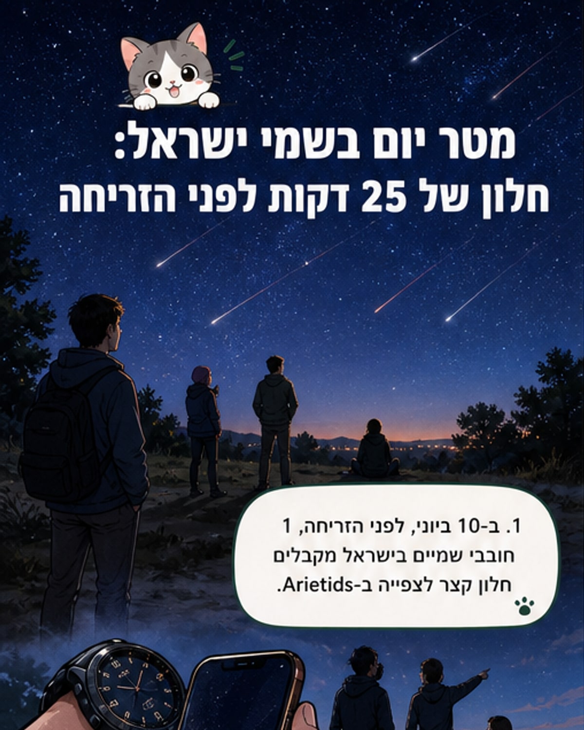 סיכוי נדיר לראות מטאורים ביום