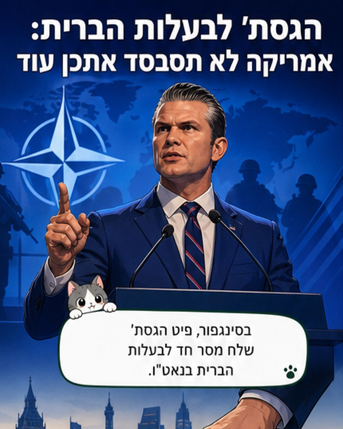 ארה"ב לא תסבסד יותר מדינות עשירות בנאט"ו