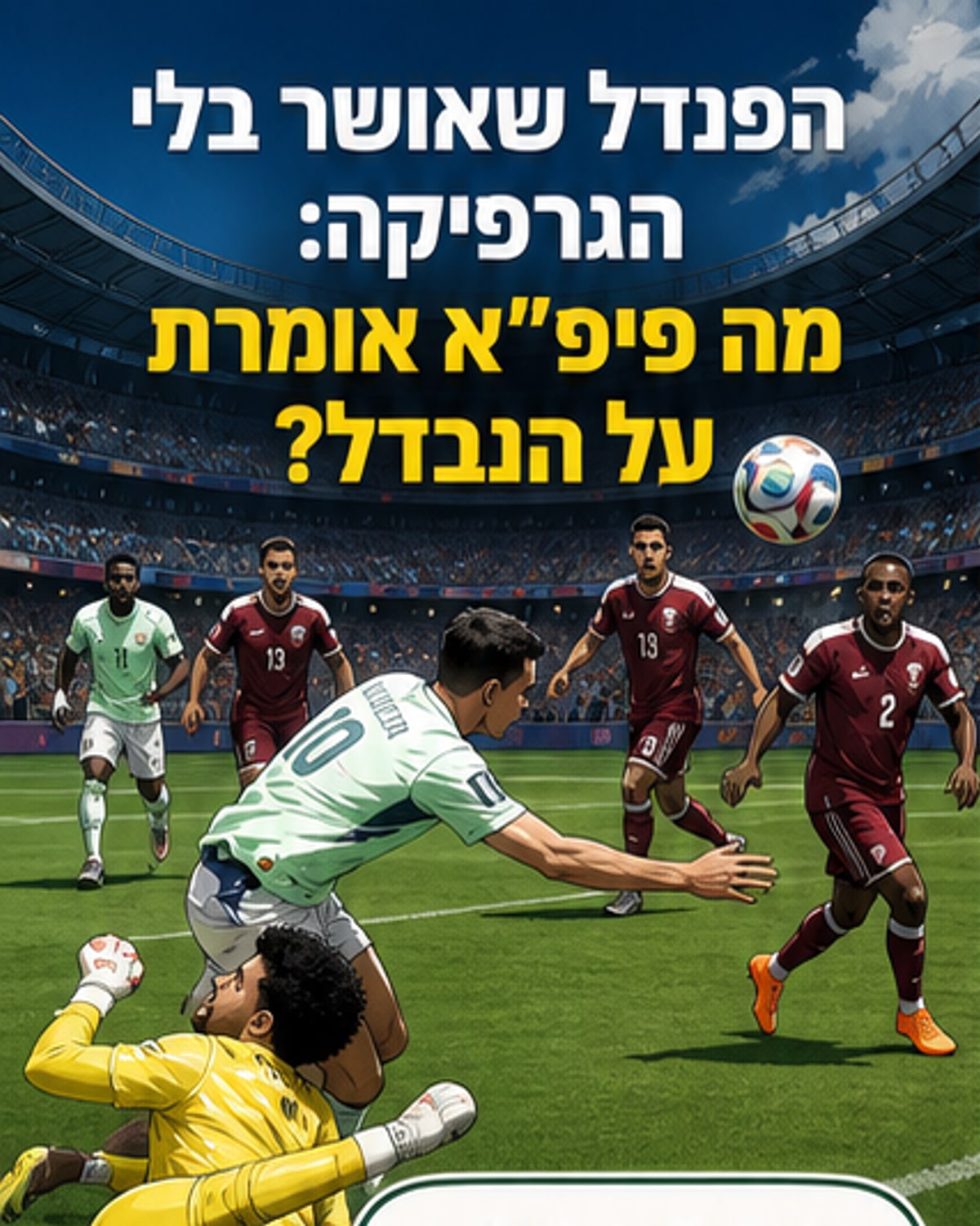 שחקני שווייץ celebrating after scoring a penalty kick against Qatar, with VAR screen showing no offside, but no visual graphic was broadcast to viewers.