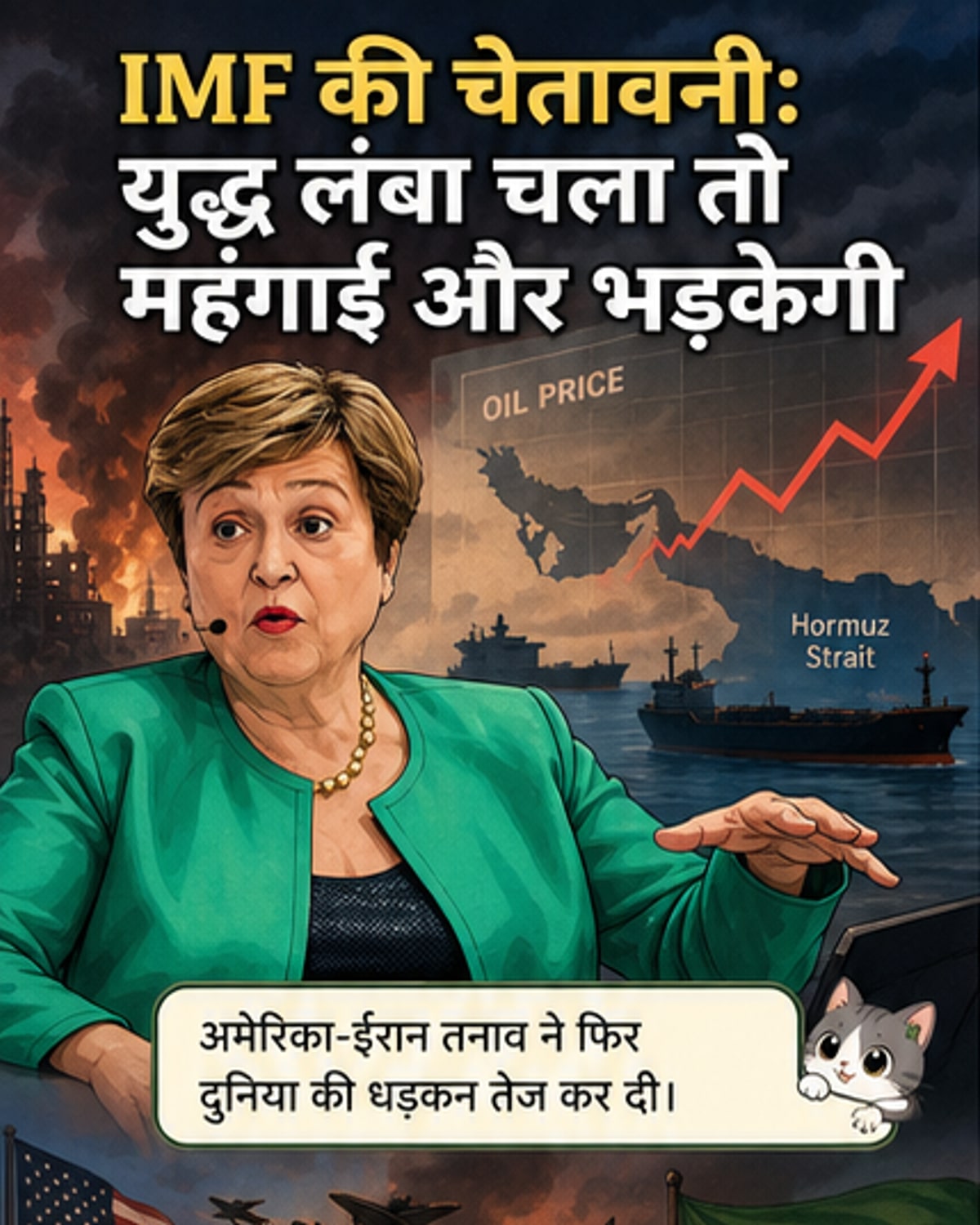 IMF चेतावनी: युद्ध लंबित रहा तो अर्थव्यवस्था आपातकाल में