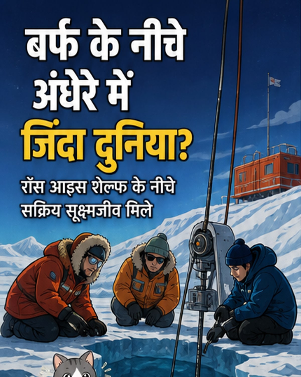 बर्फ के नीचे जीवन का रहस्य