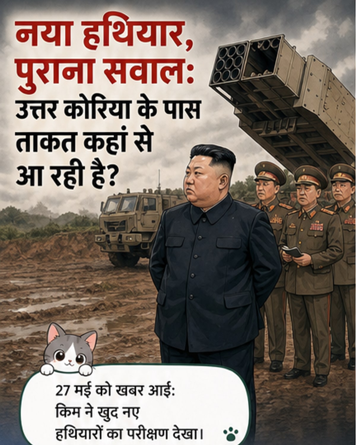 उत्तर कोरिया ने फिर नया हथियार बनाने का किया दावा