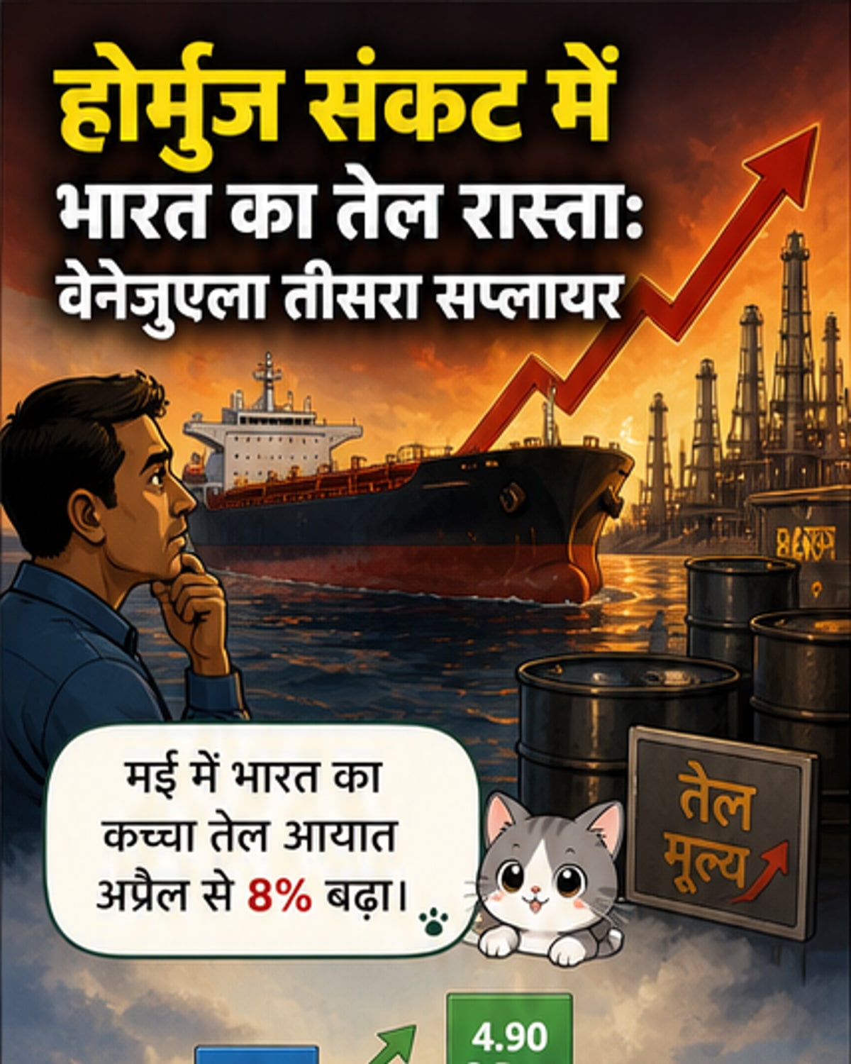 भारत ने वेनेजुएला से तेल आयात बढ़ाया