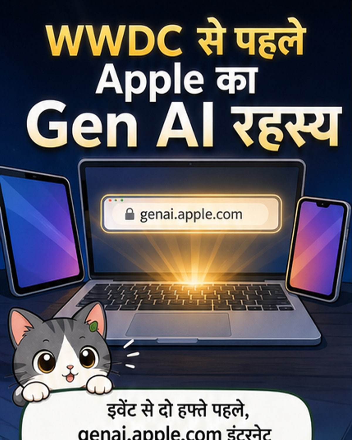 एप्पल का नया GenAI सबडोमेन लीक