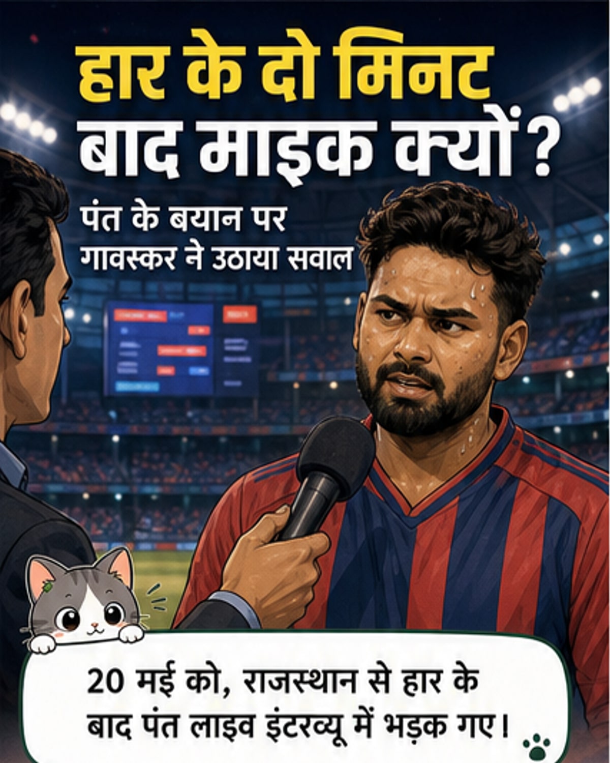 गावस्कर ने पंत के लिए उठाई आवाज़