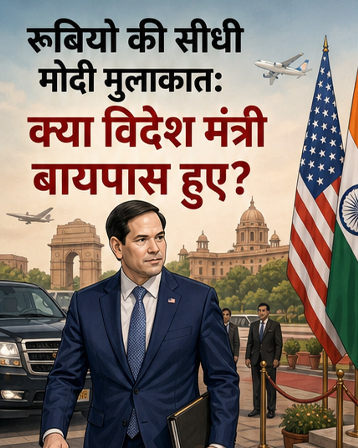 अमेरिकी विदेश मंत्री ने भारत में तोड़ा प्रोटोकॉल
