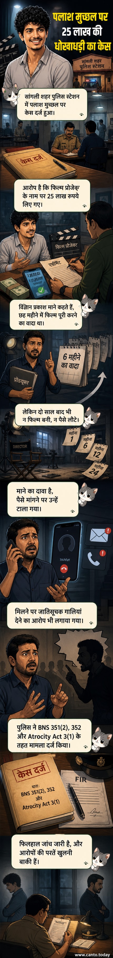 एक गायक के खिलाफ धोखाधड़ी और जातिसूचक गालियों के आरोप में पुलिस थाने में शिकायत दर्ज कराते हुए एक व्यक्ति का दृश्य।