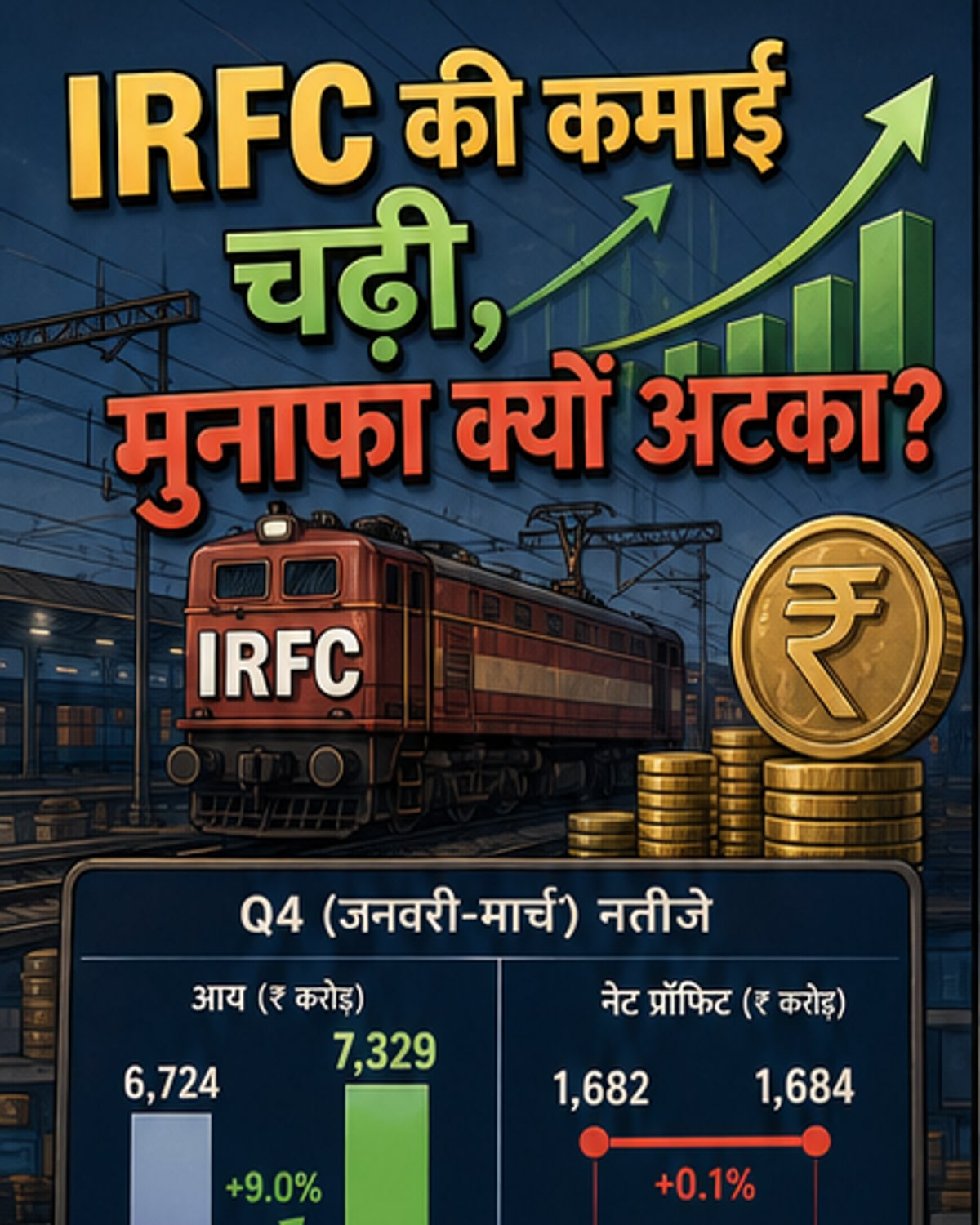 IRFC की आय बढ़ी, मुनाफा ठहरा