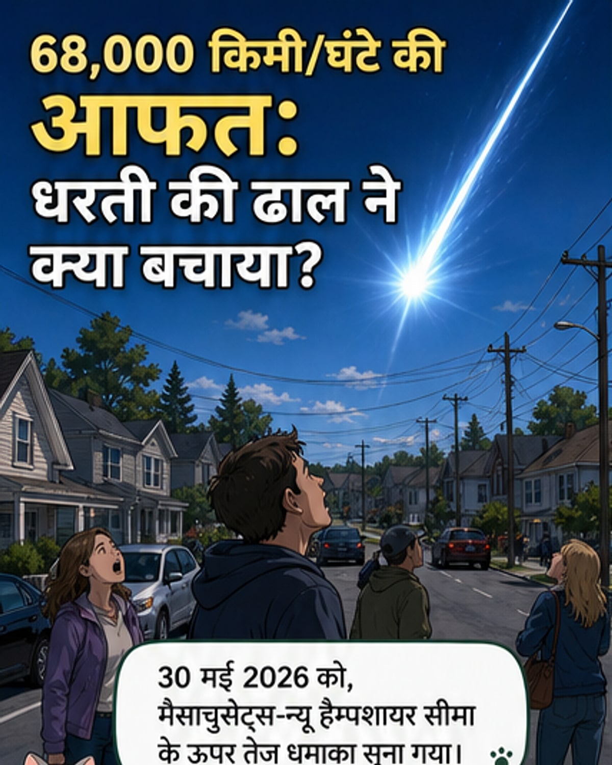 आसमान में फटा 300 टन TNT जैसा धमाका