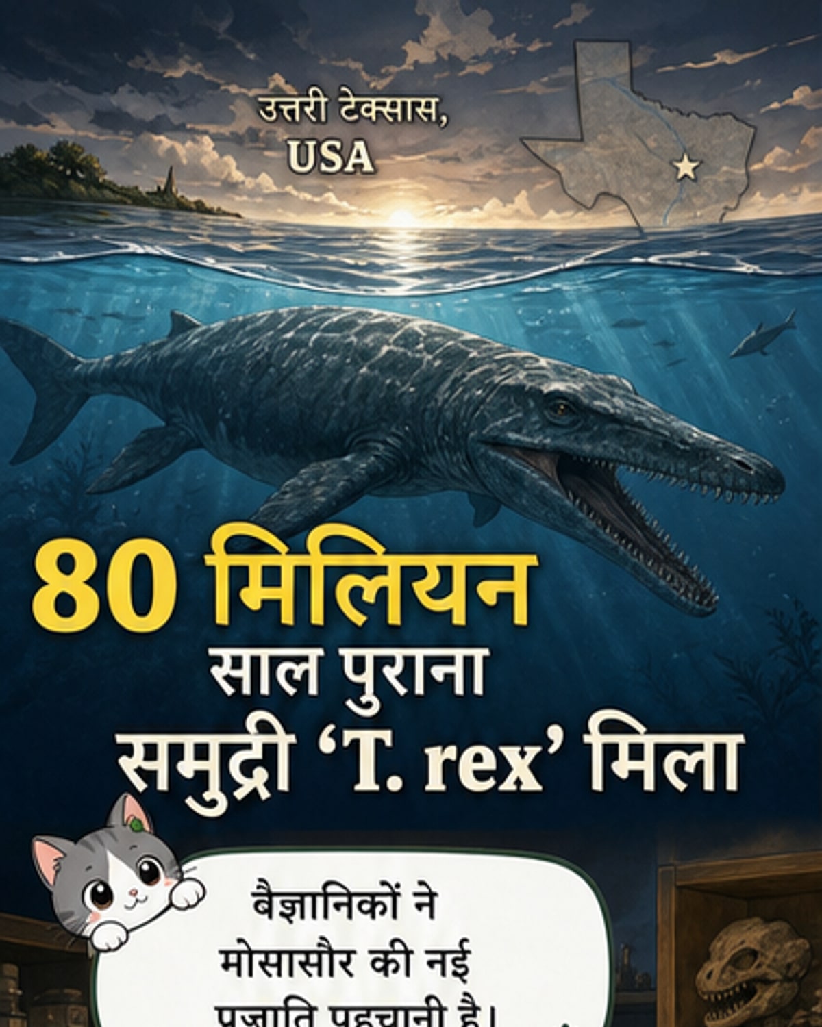 टायलोसॉरस रेक्स: समुद्र का नया राजा