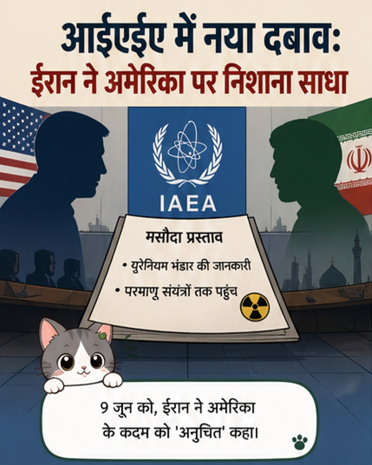 ईरान ने अमेरिका के परमाणु प्रस्ताव की की निंदा