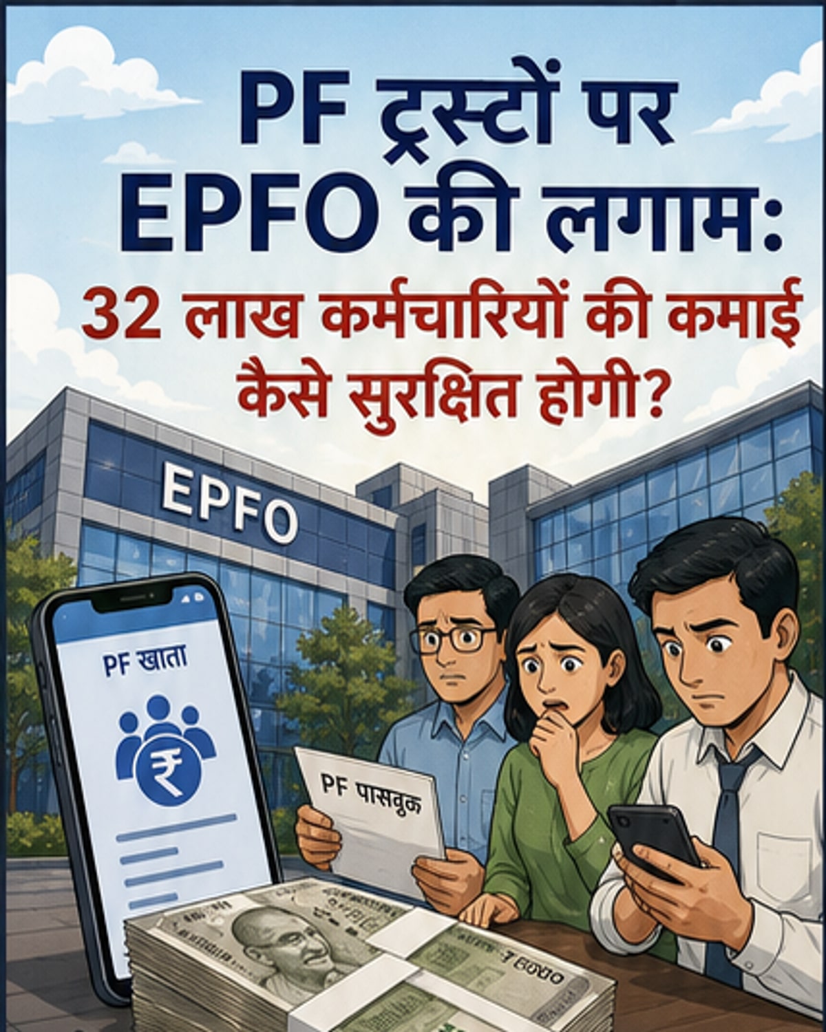 EPFO ने प्राइवेट ट्रस्ट पर लगाई रोक
